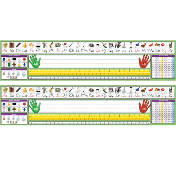 North Star Teacher Resources Adhesive Primary Modern Desk Plates, 17.5 x 4, PK72 NS9041 - main